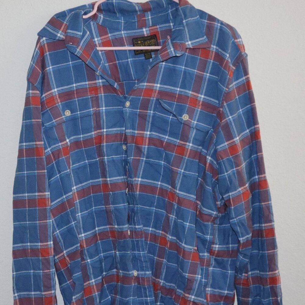 Lucky Brand Striped Dresshsirt/flannel Size xl